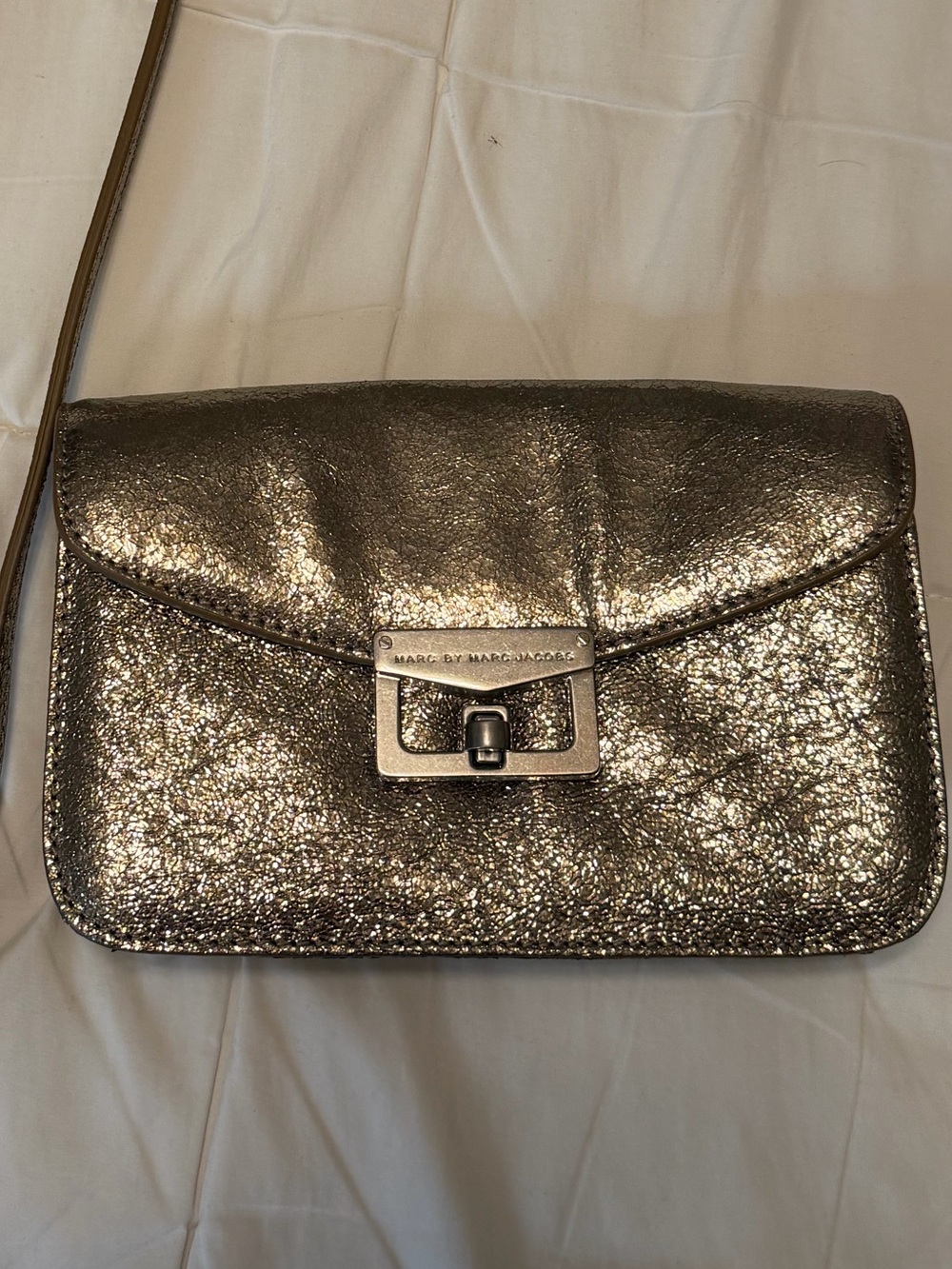 Marc By Marc Jacob’s - Metallic gold Crossbody Evening Bag.